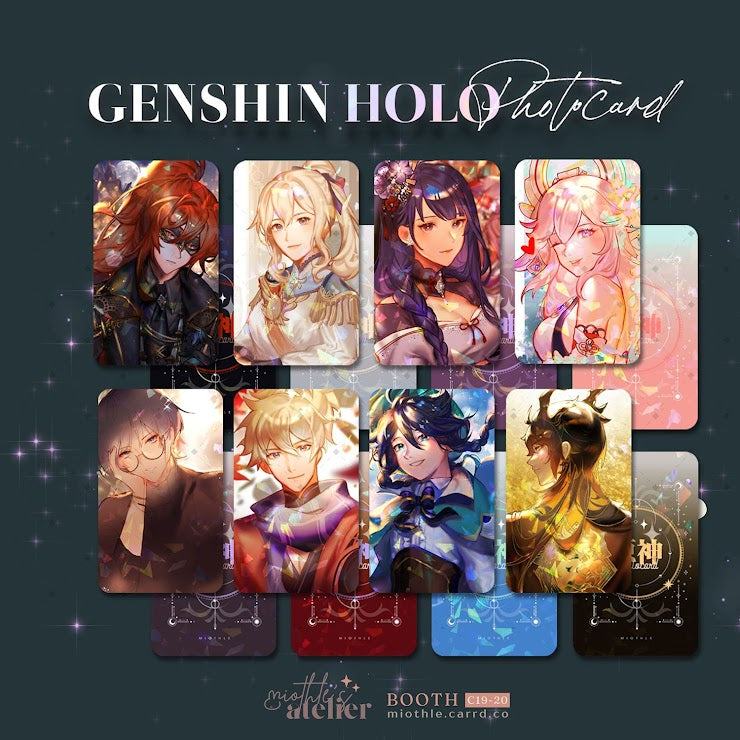 [POSTAGE] Miothle Genshin Keychains/Photocards