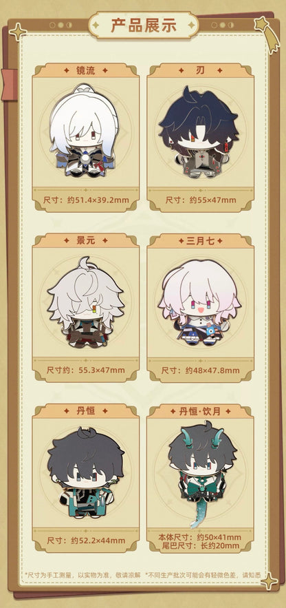 Official HSR Chibi Series - Enamel Pins