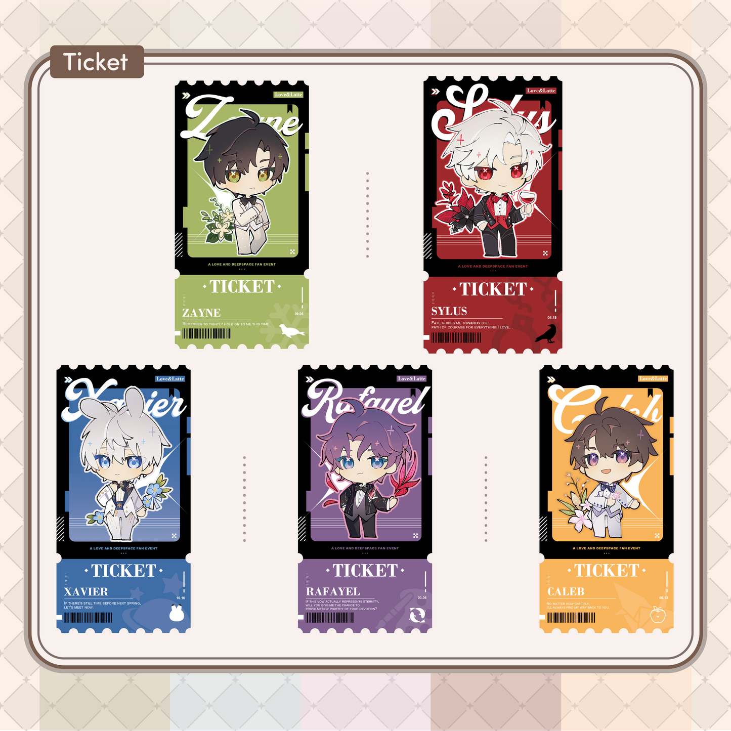 Love&Latte : À La Carte - Event Merch